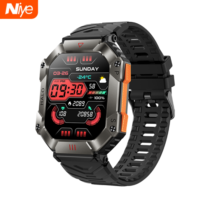 Niye KR80 Men Smart Watch Compass Altitude Measure Air Pressure ...