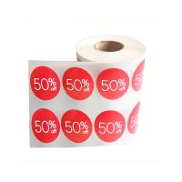 hot！【DT】◄♣  Price Stickers 50 Percent Labels 1.5 inch Sale Tags 1000 Pcs Pricemarker Half roll