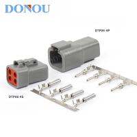 1set Deutsch waterproof connector auto connectorstruck lamp harness plug with terminals DTP04 4P DTP06 4S