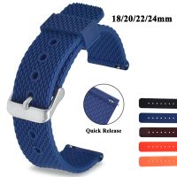 ♂¤☫ 18 20 22 24mm Quick Release Watch Band for Samsung Galaxy Watch 3 41mm 45mm for Huawei Watch GT2 42/46mm Silicone Sport Bracelet