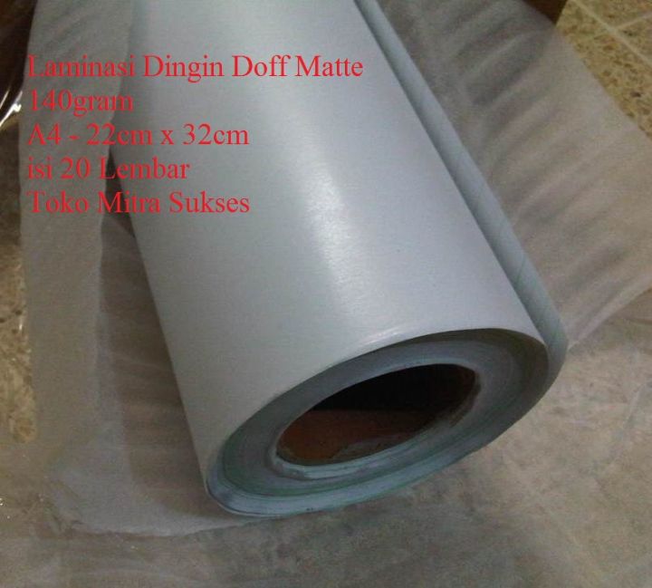 Plastik Laminasi Dingin Doff Matte 140gr Lazada Indonesia