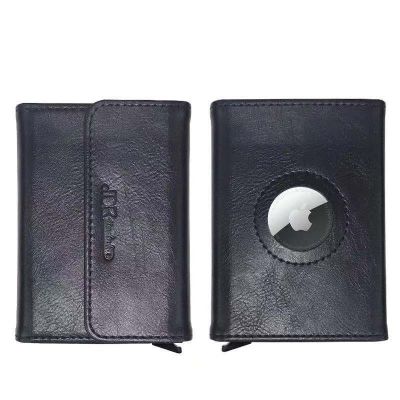 ❀┋♣ Business Leather Wallet For Apple Airtags Protective Case Locator Tracker Anti-lost Device Card Holder Sleeve For AirTag Sleeve