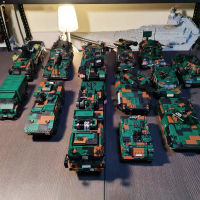 ทหาร Series T92ถัง Leopard-2A6 Challenger 2 Type99หลัก Battle Tank Building Blocks ชุดรถบรรทุกทหารอิฐของเล่น Gift