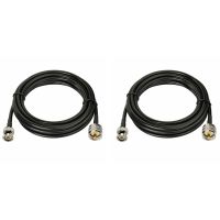 2X BNC Male to Male UHF Antenna PL259 Extension Cable