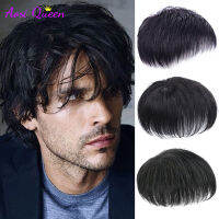 AS Natural ชาย Toupee วิกผมสั้นสไตล์ Topper สำหรับชายหนุ่ม Balding Hair-Loss High Hair Line Clip-On ผมต่อ