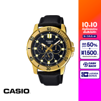 CASIO นาฬิกาข้อมือ CASIO รุ่น MTP-VD300GL-1EUDF สายหนัง สีดำ