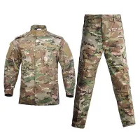 Multicam Camo ชายรักษาความปลอดภัยเครื่องแบบการต่อสู้เครื่องแบบยุทธวิธีต่อสู้แจ็คเก็ตกองกําลังพิเศษการฝึกอบรมกองทัพเสื้อผ้าซาฟารีสูทกางเกง