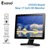 Eyoyo กล้องวงจรปิดจอ4:3,LCD สี TFT จอมอนิเตอร์17 "1024X768 1080P เอาต์พุต HDMI HD BNC VGA AV ชุดหูฟัง USB HDMI และลำโพงในตัว