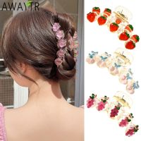 【CW】 Big Hair Claws Clamps Crab Accessories Fruit Hairpins Korean Colors