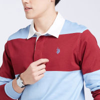 เสื้อโปโลแขนยาว U.S.POLO ASSN. รุ่น UKT347-0-MR (สีเลือดหมู)