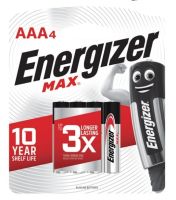 ถ่าน ALKALINE ENERGIZER AAA E92/BP4 (4ก้อน/แพ็ค)