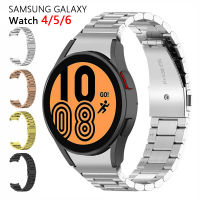 สายเหล็กสแตนเลสไม่มีช่องว่างสำหรับนาฬิกา Samsung Galaxy Watch 4 5 6 44มม. 40มม. คลาสสิค42/46มม. 43/47มม. Galaxy Watch 5 Pro 45มม. สายข้อมือโลหะ