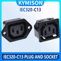 IEC320 C13หญิงอุตสาหกรรมซ็อกเก็ตไฟฟ้า Snap Connector ตู้ผนังซ็อกเก็ต10A Snap-In ประเภท Scoekt