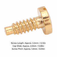 ：》《{ 8Pcs Watch Back Cover Screw 3.3Mm Length Watch Case Screw Repair Parts Replacement Accessory For Watchmaker