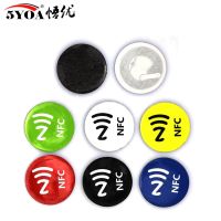 【YD】 6pcs/lot NFC Tags Stickers Anti Metal Ntag213 adhesive label Metallic Lable Tag for Phones