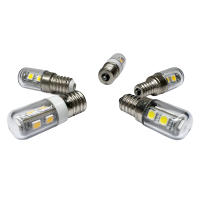 RANPO ไฟแสดงสถานะตู้เย็นไมโครเวฟเตาอบ220V E17 E12 E14หลอดไฟสปอตไลท์ LED 1W หลอดไฟสปอตไลท์ LED แผ่นเรืองแสง220V ที่สว่างเป็นพิเศษ