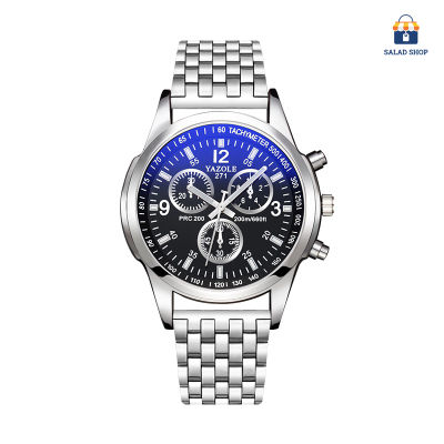 🌟พร้อมส่ง🌟-YM-038 นาฬิกาข้อมือผู้ชายธุรกิจขายดีนาฬิกาหนังหรูหรากันน้ำtwo