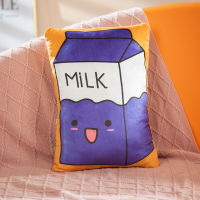 Simulation 3D Kawaii Japan Onigiri Sushi Milk Stuffed Plush Food Pillow Soft Cartoon Decor Back Cushion For Sofa Chair Bed Floor