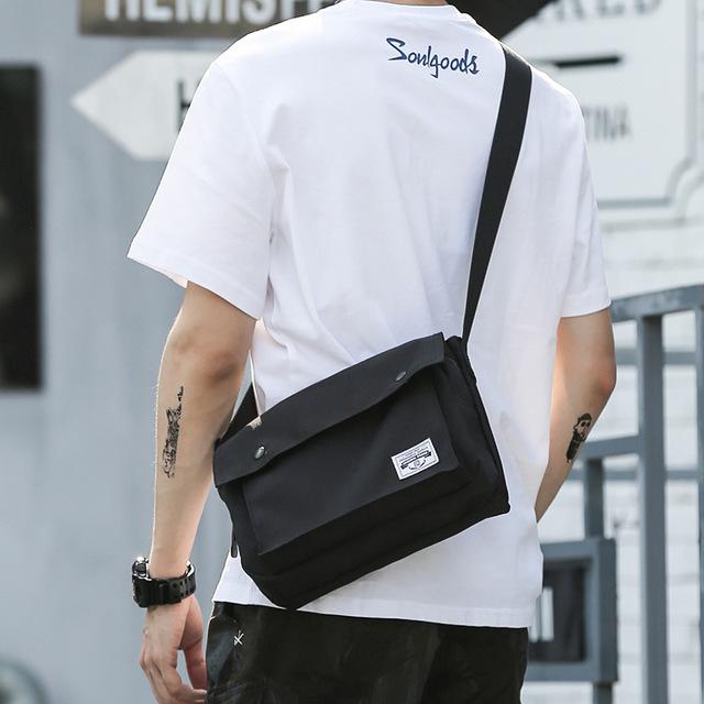 lancoche Messengerbag black casual look Bags Messengerbags 