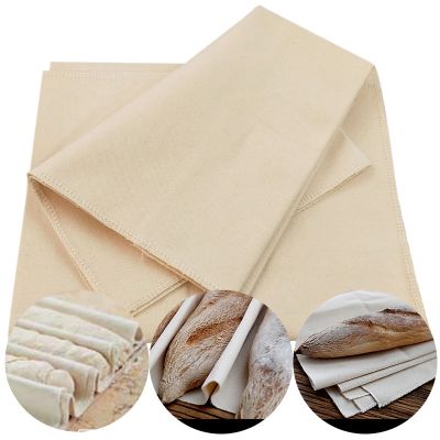 【✴COD✴】 congbiwu03033736 กระทะทำแป้งผ้าหมักผ้าลินินพิสูจน์ขนมปังเหลี่ยมชุดผ้าป่านเครื่องมือทำครัวอุปกรณ์อบขนมแผ่นรองอบ