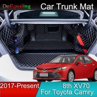 Car Mats Trunk Net Accessries Interior Parts Panel Mat Eco Leather for Toyota Camry 8th XV70 2017 2018 2019 2020 2021 2022