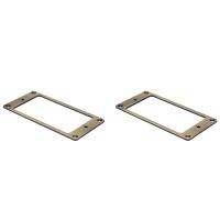 2Pcs Humbucker Pickup Frame, Mounting Ring Cover Frame for Electric Guitar, Brass Metal