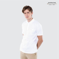 ARROW เสื้อโปโล  ทรง Comfort  สีขาว  รหัส MPCC842-WH