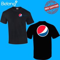 เทศกาลดนตรีสาดน้ำใหม่ เสื้อยืดลําลอง แขนสั้น คอกลม พิมพ์ลายโลโก้ Pepsi USA สําหรับผู้ชาย S2O