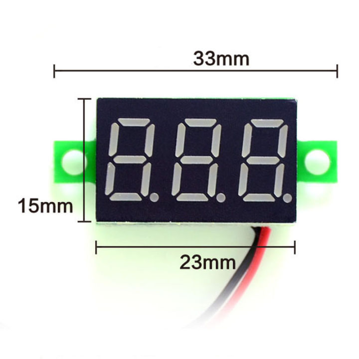 dc-โวลต์มิเตอร์แบบสองสาย-dc-2-5-30v-โวลต์มิเตอร์ไฟ-led-0-36นิ้ว