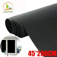 HOT** LONTIME Darkening Privacy Room Block Sun Static Cling UV Protection Black Window Film ส่งด่วน ผ้าใบและอุปกรณ์ ผ้าใบ และ อุปกรณ์