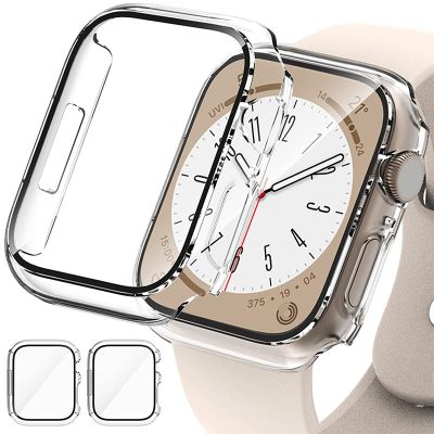 Glass Cover For Apple Watch case 876543 SE iWatch Accessorie Screen Protector Apple watch series 45mm 44mm 42mm 41mm 40mm 38mm