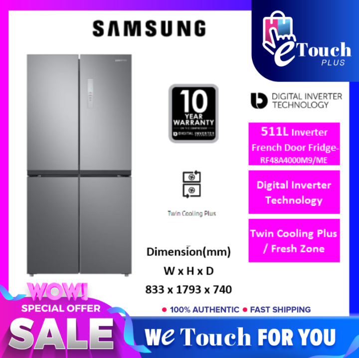 samsung 4 door fridge rf48a4000b4 me