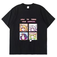 Miss Kobayashi Dragon Maid Harajuku Anime Kamui Kanna Classic Harajuku Fashion Print Summer Thin Cotton Loose Couples T-Shirt S-4XL-5XL-6XL