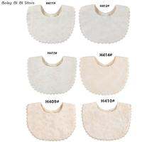 【YD】 1 Pc Baby Bibs Newborn Embroidery Floral Cotton Bandana Feeding Saliva