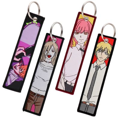 Chainsaw Man Key Tag Anime Keychain for Car Motorcycles Keys Holder Keyring Women Men Fashion Jewelry Accessories Gifts Key Chains