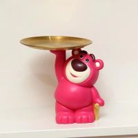 Bear Figurine Home Decoration Animal Statue Keys Storage Shelf Modern Room Sculpture Table Decor Statues