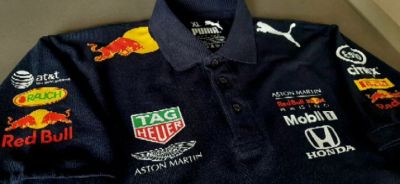 Hot Selling- F1 2020 Red Bull Aston Martin Honda Racing Team Mens Big Size Short Sleeve Graphic Polo Collar Shirt