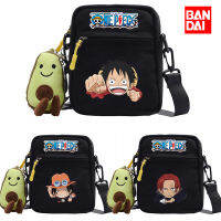 BANDAI Luffy Single Shoulder Bag Aniem Cosplay Sling Backpack Casual Daypack Small Square Bag