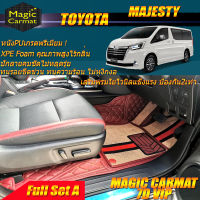 Toyota Majesty 2019-รุ่นปัจจุบัน (เต็มคันรวมถาดท้ายรถ) พรมรถยนต์ Toyota Majesty พรม7D VIP Magic Carmat