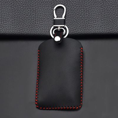 dvvbgfrdt 2023 New Luminous Leather For Tesla Model 3 Model Y Car Card Key Holder Protector Case Cover Full Cover Accessories