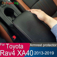 สำหรับโตโยต้า Rav4 XA40ที่เท้าแขนรถคอนโซลปกเบาะสนับสนุนกล่องด้านบนเคลือบซับเสื่อกรณีรถสไตล์2013. 2015 2016 2017-