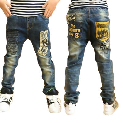 2021Children clothes boys long style cotton jeans 3-13 Y teenage Autumn spring denim trousers teenage boy trousers casual pants