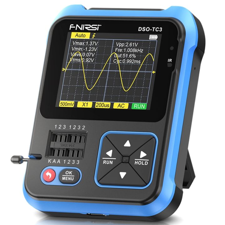 fnirsi-dso-tc3-digital-oscilloscope-transistor-tester-lcr-meter-3-in-1-multifunction-electronic-component-tester