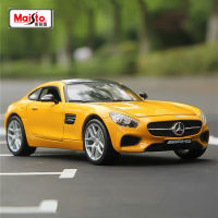 Maisto 1:24 Benz AMG GT ล้อแม็กรถสปอร์ตรุ่น D Iecasts โลหะรถแข่งรุ่นจำลองสูงคอลเลกชันเด็กของเล่นของขวัญ