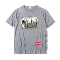 Hustle T-Shirt Hundred Dollar Bill Mo Money Printed Tops Shirts For Men Cotton T Shirts Casual On Sale