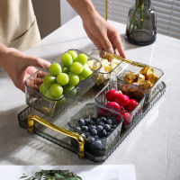 Dried Fruit Tray Thick And Durable Breathable Safety Valve Fruit Plate Creative Divided Fruit Tray Snack Dish Set