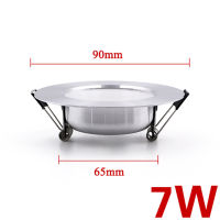 【♘COD Free Cas♘】 can511637234 Enwye ดาวน์ไลท์เพดาน Led สีเงิน5W 7W 9W 12W 15W วอร์มไวท์/ไฟ Led สีขาวเย็น Ac 220V 230V 240V (สีวอร์มไวท์เงิน)