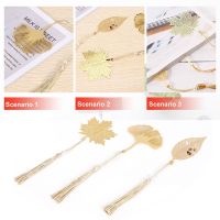 3 Pcs Leaf Bookmarks, Lovely Retro Metal Bookmarks for Readers, Women and Children