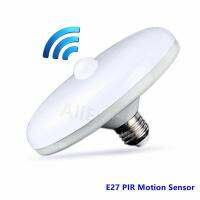 LED E27 UFO PIR Motion Sensor โคมไฟเพดาน PIR Night Light Sensor โคมไฟติดผนัง AC220V 18W 24W 36W 50W 60Wfor Home บันไดห้องโถง