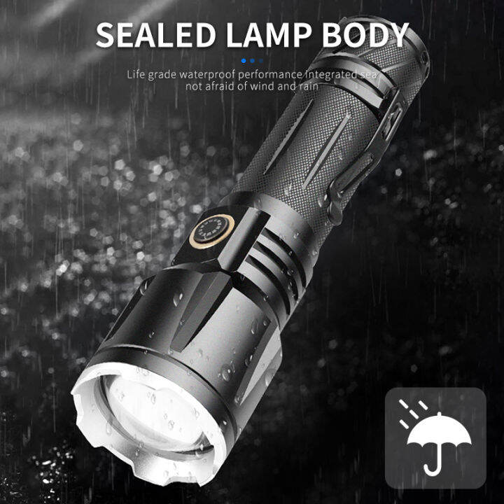 xhp160-16-cores-0lm-powerful-led-flashlights-5000mah-usb-rechargeable-tactical-lantern-zoom-torch-use-2665018650-battery